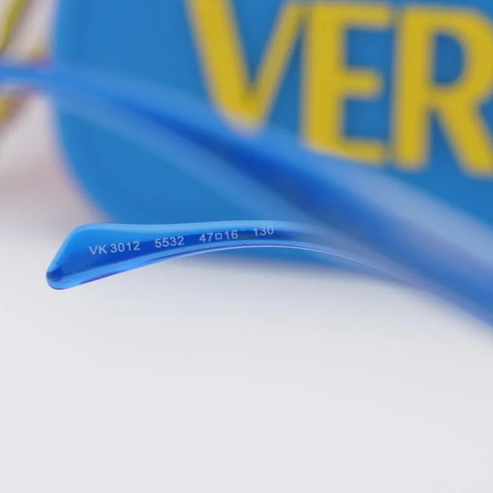 Versace Kids VK3012 5532 Round Eyeglasses - Transparent Blue 47mm